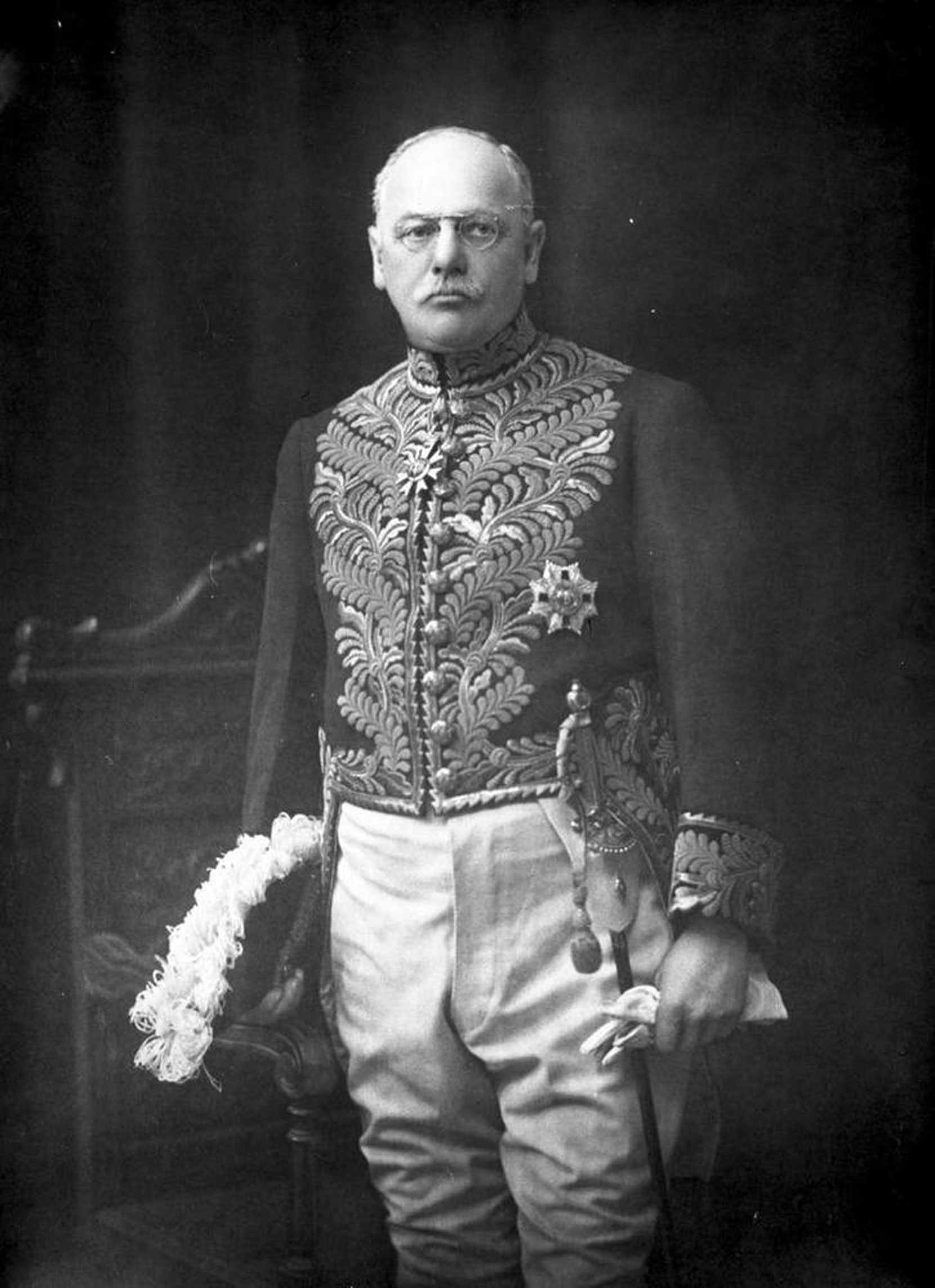 Sir Frank Stilman Barnard as Lt. Governor of British Columbia, circa 1914-1918 [BC Archives photo B-08305]