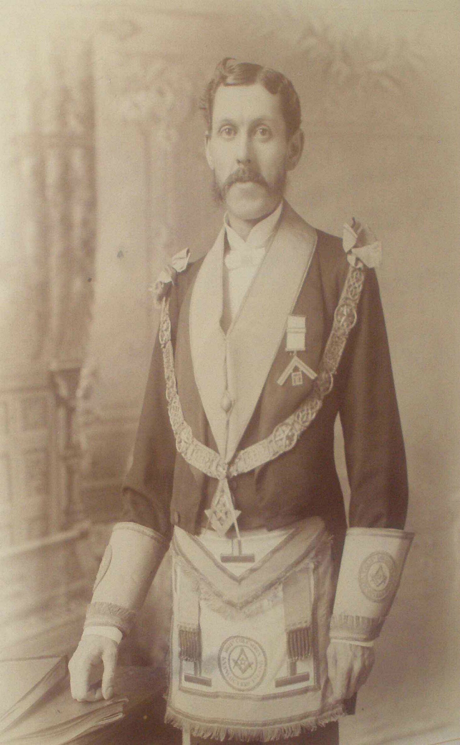 Angus McKeown (1849-1935) as Grand Master of B.C. in 1890. [photo: Grand Lodge of B.C. & Yukon]