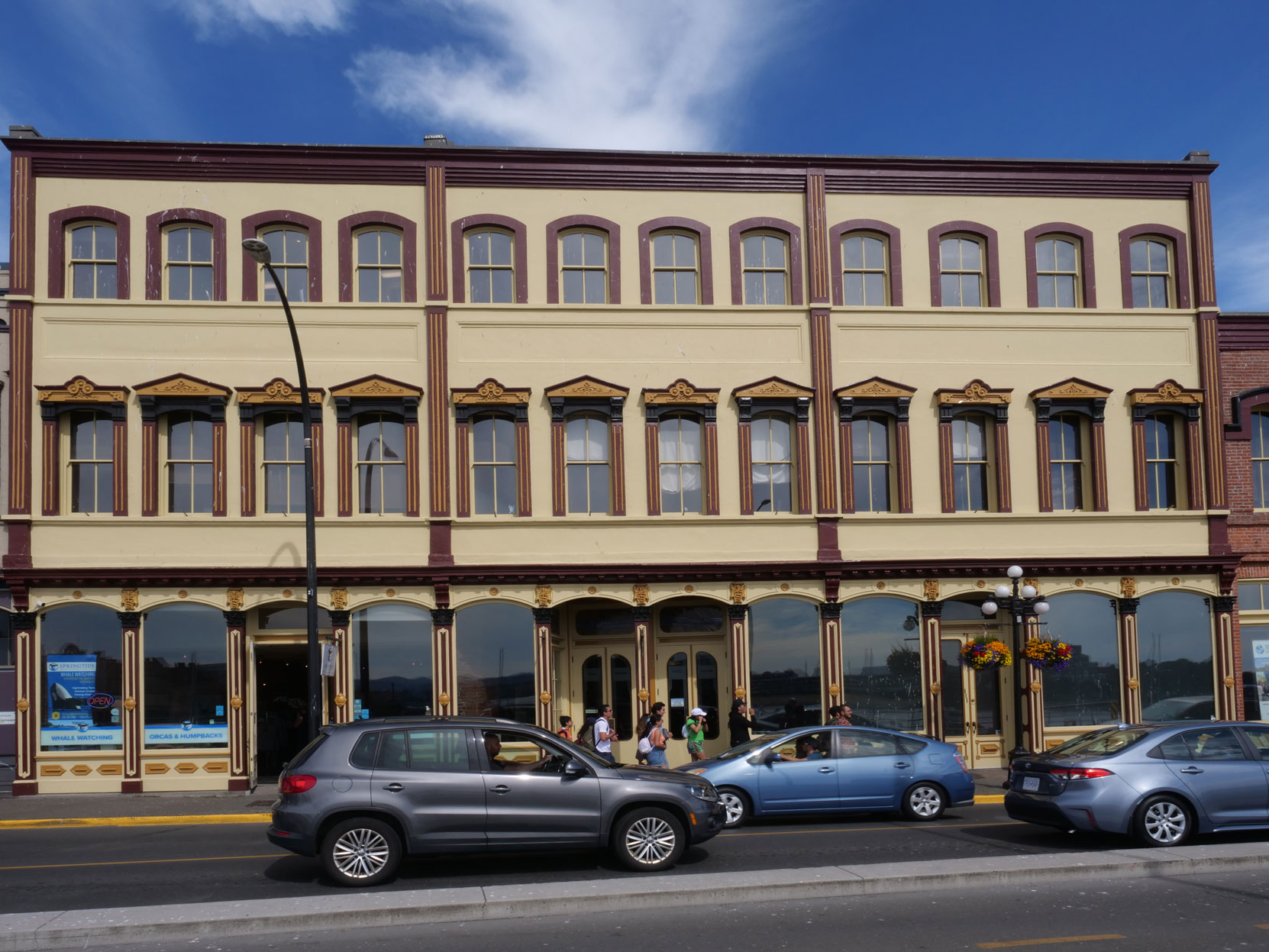 The Rithet Building, 1117-1125 Wharf Street in downtown Victoria, was built in stages between the 1860's and the 1880's for Robert Rithet & Company. Robert Rithet was a member of Vancouver & Quadra Lodge No. 2 [photo: Vancouver & Quadra Lodge No. 2 Historian]