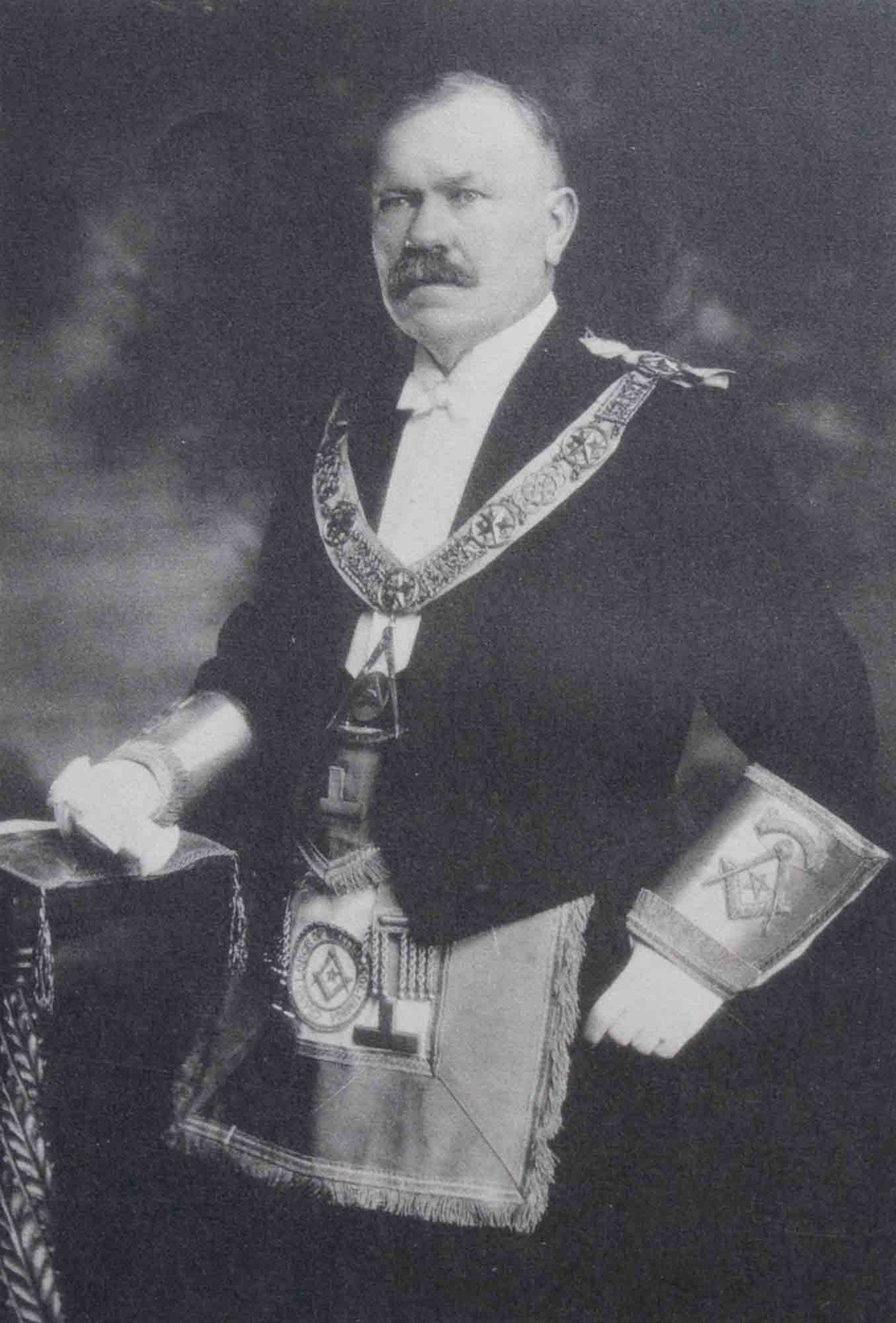 Stephen Jones as Grand Master of B.C., 1924-25 (Photo – Grand Lodge of B.C. & Yukon)