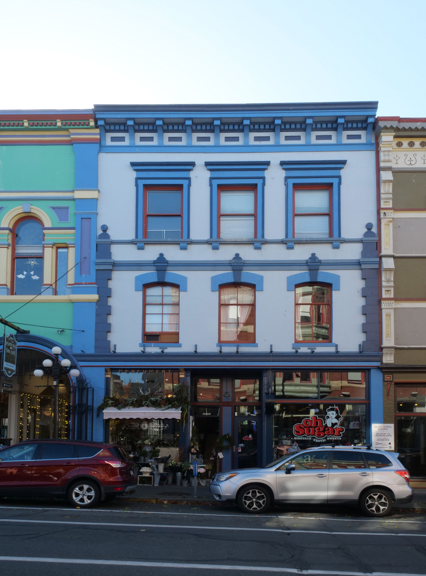 557-559 Johnson Street, Victoria, B.C. Built in 1875 for Henry Saunders, it became the location of Gilmore & McCandless in the 1880’s and 1890’s (photo: Mark Anderson)